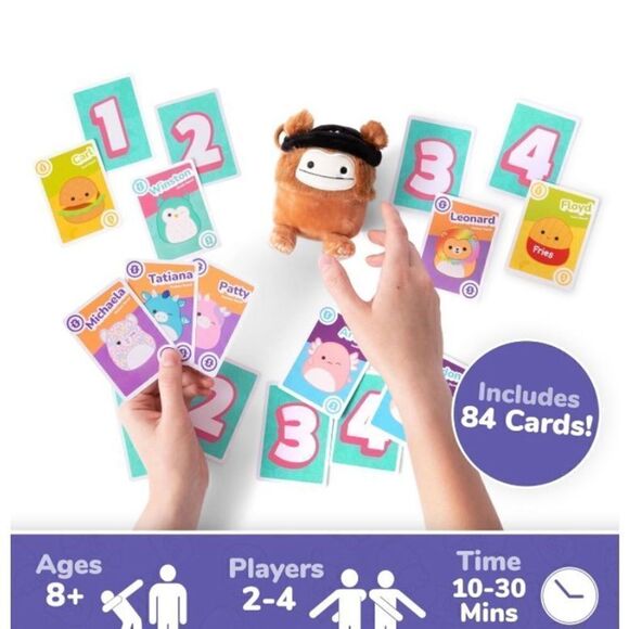 Take4 Original Squishmallows Card Game With 4.5” Squishmallow - Picture 2 of 8